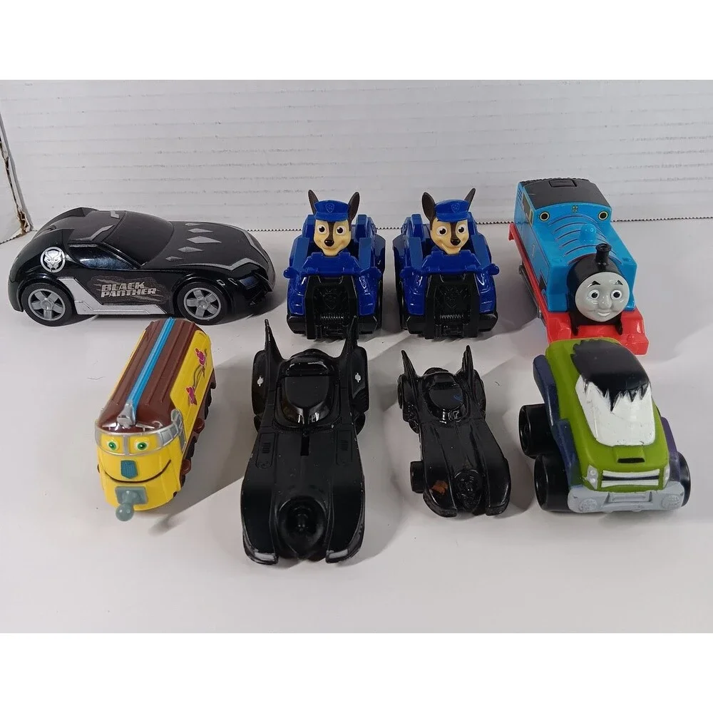 Character Hero Toy Car Lot Diecast Batmobile Chase Paw Patrol Black Panther Hulk